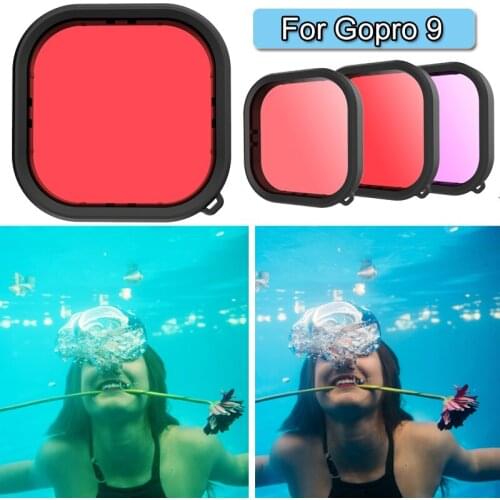 For Gopro Hero 9 Black Waterproof Housing Case Diving Filter Lens Underwater 50M Protective Shell Box for go pro 9 Accessories