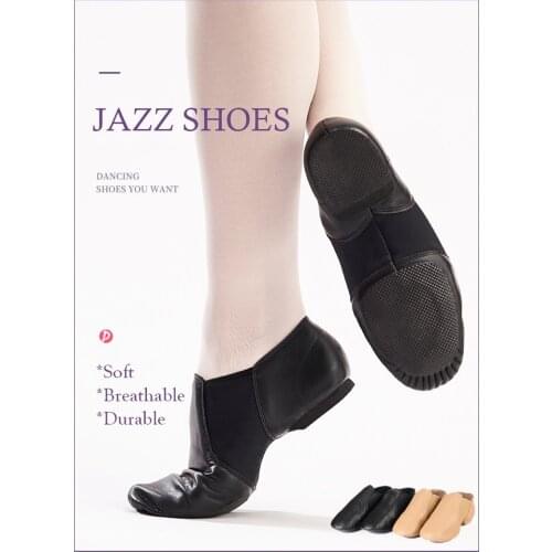 Womens Jazz Slip On Sneakers Genuine Leather Dance Shoes For Men Adult Kids Girls Ladies Gentleman Black Tan Sports Jazz Shoes