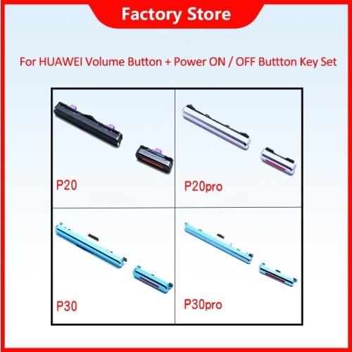 1PCS For HUAWEI P20 P20 PRO P30 huawei P30 pro SIde Volume Button + Power ON / OFF Buttton Key Set Replacement Part