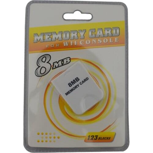 10pcs a lot High Quality for Wii 8MB Memory Storage Card Saver For Wii For GameCube For GC Xmas Gift