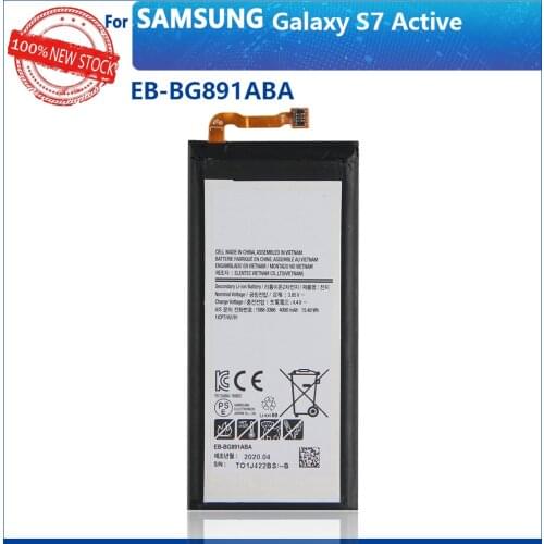 100% Original 4000mAh EB-BG891ABA For Samsung Galaxy S7 Active Authentic Phone High quality Battery With Tracking number