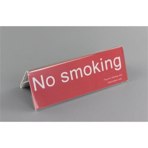 180*60mm thick 2mm 20 pcs Acrylic V desk sign price tag sign holder exhibition display conference name card Display tag frame