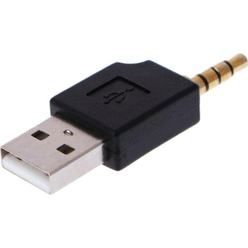 2021 New 3.5mm to USB 2.0 Male Aux Auxiliary Adapter For Apple iPod Shuffle 1st 2nd MP3
