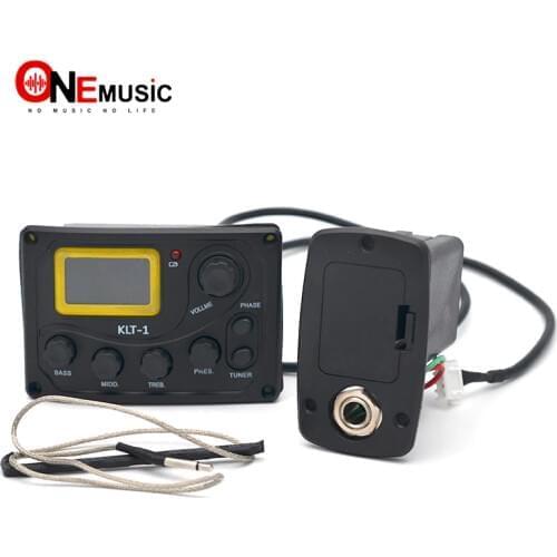 4 Band KLT-1 Acoustic Guitar Bass EQ Equalizer with Digital Procedding Tuner Guitar Pickup