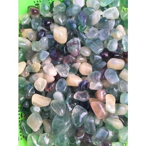 500 grans natural number of fluorite crystals irregular gravel grains fishbowl stone decoration
