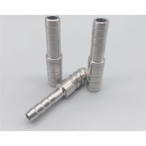 6mm 8mm 10mm 12mm 14mm 16mm 20mm 2 Two Way Straight Hose Barb 304 Stainless Steeel Barbed Pipe Fitting Reducer Connector