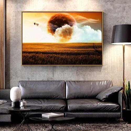 Artcozy Oil Canvas Painting second_earth For Home Decoration Wall Art