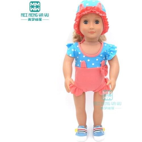 15 style fashionable swimwear, diving suits, baby bikinis for 45cm american doll and new born doll accessories