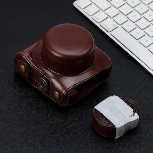 Black/Brown/Coffee High Quality PU Leather Camera Bag Case Cover For Nikon 1 J5 1J5 10-30mm Lens With Shoulder Strap