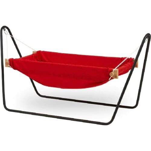 Wooden Baby Cradle Baby Cradles Hammock Bed Newborn Childrens Room Cot Spring Swing Movable Nest Cotton Fabric Comfortable