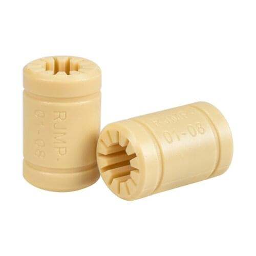 3D Printer part Solid Polymer LM8UU Bearing - 8mm Shaft RJMP-01-08 R Solid Plastic Bearing 8 mm ID For Reprap Prusa