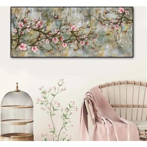 Diy Diamond Painting 5D Cross Stitch Diamond Embroidery Cherry Blossoms Needlework Picture Of Rhinestones Gift HandmadeZP-4564