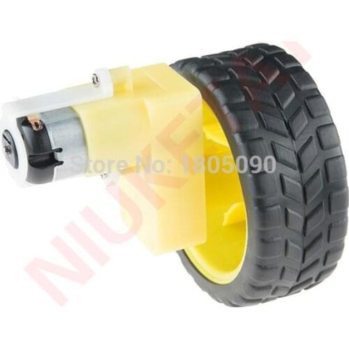 TT Motor 130motor L type Curved type with wheel 1pcs TT motor+1pcs 65mm wheel Smart Car Robot Gear Motor for Arduino DC3V-6V DC