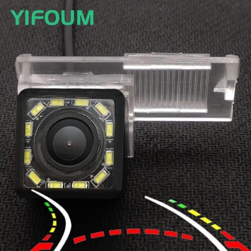 YIFOUM HD Dynamic Trajectory Tracks Car Rear View Backup Camera For Citroen C2 C3 C3-XR C4 C5 DS3 DS5 DS 5 DS6 Elysee C-Elysee