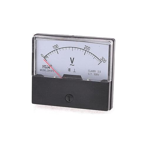 Class 2.5 Accuracy AC 0-300V Analog Voltage Panel Meter DH-670