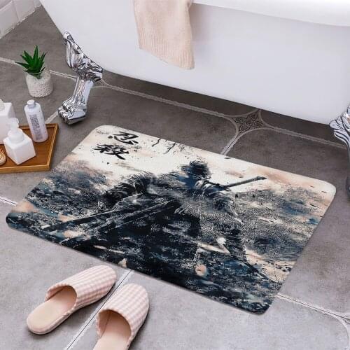 Sekiro 3D Print Doormats Rectangle Non-Slip DoorMat Bedroom Kitchen Entrance Print Door rugs Dropshipping