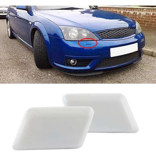 1 Pair Car Front Right Left Headlight Washer Nozzle Jet Cover Cap Set 1301040 1301038 Fit for FORD MONDEO MK3 III 2000-2007
