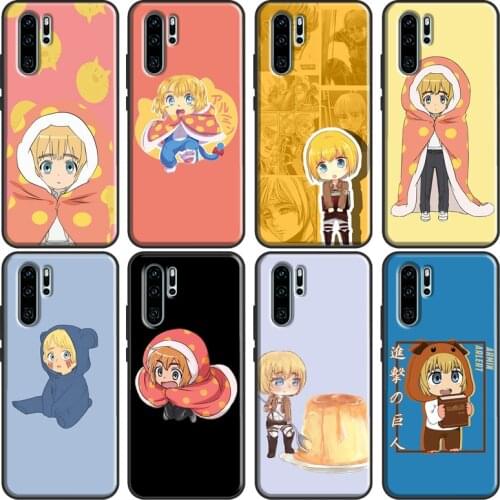 Armin Arlert Attack on Titan Cute Phone Case For Huawei P20 Lite P30 P40 Pro Mate 10 20 Lite P Smart 2019 2021 Back Cover