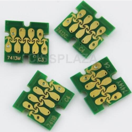 CISSPLAZA 2set/8pcs T7411 -T7414 Ink Tank Chip For Epson SureColor F6000 F6070 F6200 F6270 F7000 F7070 F7100 F7170 F7200 F7270