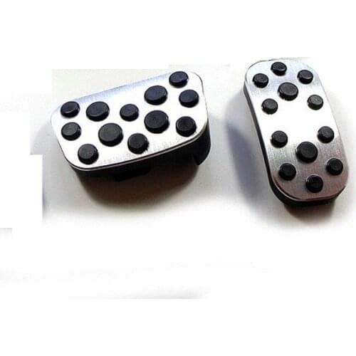 Aluminium alloy Foot Fuel Accelerator pedal Brake pedal Cover Pad For Toyota Fortuner 2016 2018 2019 2020 2021 Car Accessories