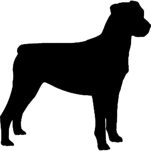 EmpireYing 3 Sizes 8 Colors Loyal Friend Guard Dog Silhouette Sticker for SUV Laptop Canoe Car Styling Waterproof Vinyl Decals