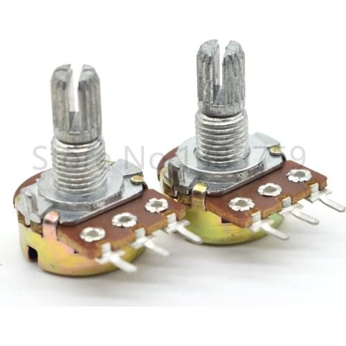5 pieces W.L sound quality volume potentiometer 16 type A10K single unit potentiometer handle length 15MM flower axis