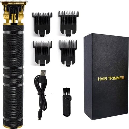Professional Cordless Outliner Hair Trimmer 0mm Baldheaded Clipper T-Blade X7YB