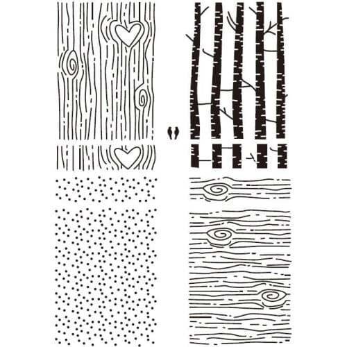 Bark background Transparent Clear Silicone Stamp/Seal for DIY scrapbooking/photo album Decorative clear stamp sheets A182