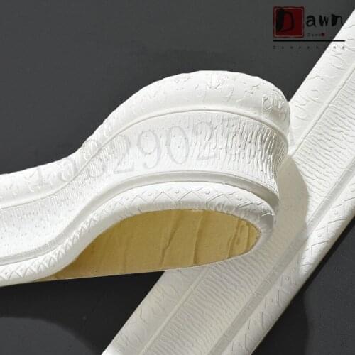 3D Self-adhesive Wall Sticker Removable White Waterproof Corner Waist Line Sticker Home Decor