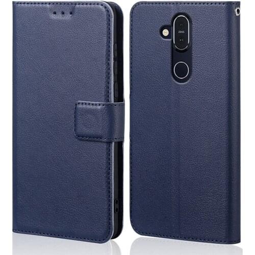 Silicone Flip Case For Nokia X7 Luxury Wallet PU Leather Magnetic Phone Bags Cases For Nokia 7.1 Plus/ 8.1 with Card Holder