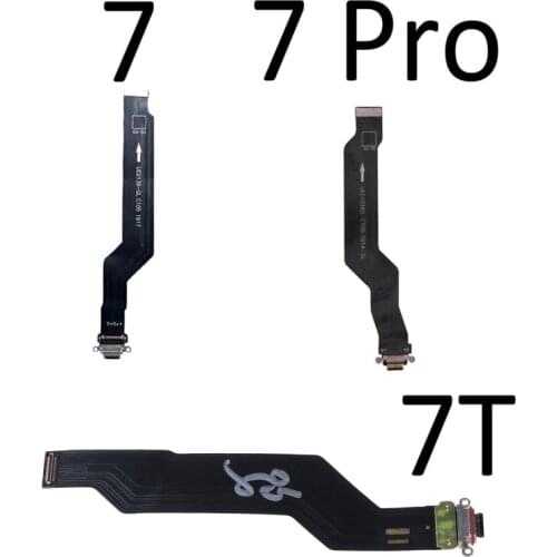 Type C USB Charging Port Dock Connector Flex Cable for OnePlus 7 7T 7Pro Mobile Phone Replacement Accessories Spare Parts