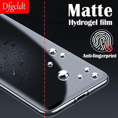 Anti-fingerprint matte screen protector for xiaomi 11 10 9t poco f3 f2 full cover hydrogel film for redmi note 10 8 9 7 8a 9a