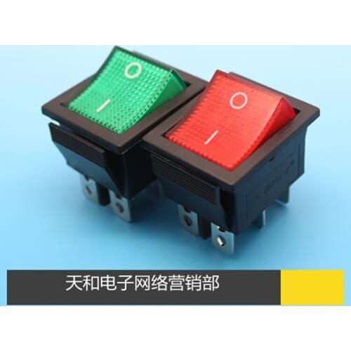 10pcs/KCD LY RS-606 AA2 6 Foot 2 File Red Green Become warped plate Ship type switch