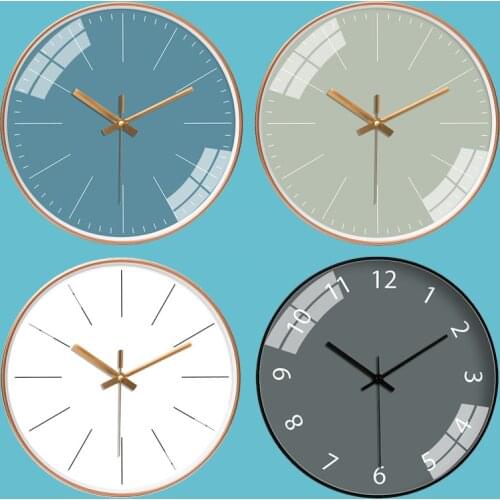 [12 Inch 10 Inch ] Mute Wall Clocks Living Room Bedroom Simple Hanging Clock Glass Mirror Quartz Wall Watch Art Decorations