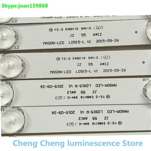 12piece/lot 55 inch use LCD TV backlight bar MASON-LED L0915-L L0915-R ST5461B05 aluminium 100%NEWE