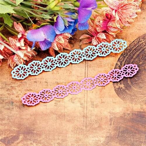 15x3cm Snowflake Lace Scrapbooking DIY Embossing Mothers Day Paper Dies Cutting Dies Carbon Steel Cutter Metal Die Cards