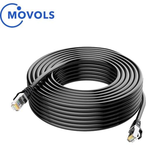 18M 30M 50M Ethernet Network Cable Rj45 Patch Outdoor Waterproof Cable Wires For Cctv Poe Ip Camera System