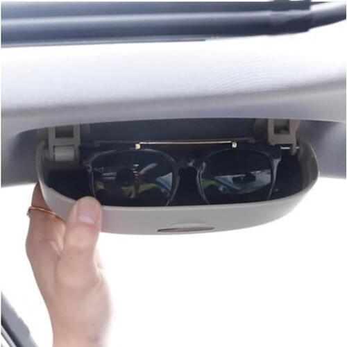 2019 New Car Glasses Box Case Sunglasses Storage Box Case for Audi Q3 Q5 SQ5 Q7 A1 A3 S3 A4 A4L A6L A7 S6 S7 S4 RS4 A5 S5 ALL