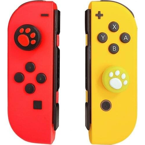 4Pcs/Bag Thumbstick Cover Easy to Install Elastic Anti-slid Silicone Creative Claw Pattern Thumbstick Protector for Switch