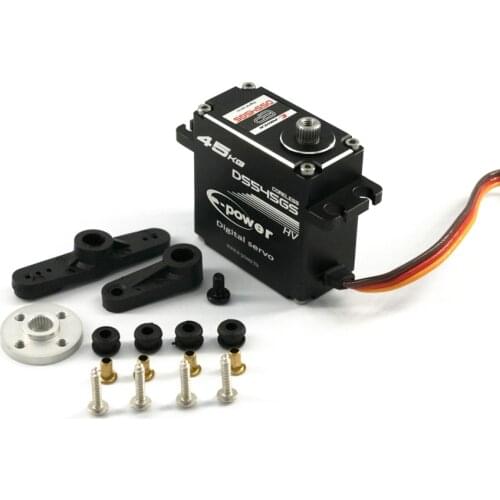 8.4V 45kg Coreless Steel Gear Full CNC Digital Servo for RC Car Crawler Boat Airplane Robot IP67 Waterpro