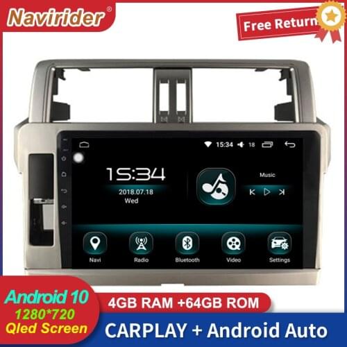 2Din Car Stereo with Screen Android 10 Multimedia For TOYOTA PRADO 150 2014 GPS Car Radio Video Carplay Head Unit