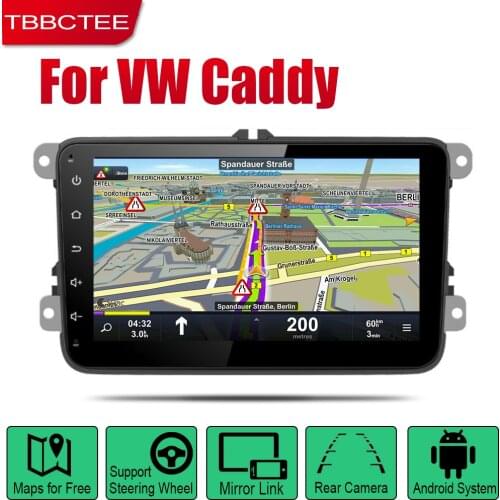 TBBCTEE Android Car Radio Stereo GPS Navigation For Volkswagen VW Caddy 2004~2013 Bluetooth wifi 2din Car Radio Stereo