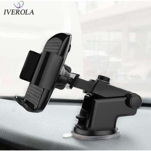 Univerola Car Mount Phone Holder For Phone in Car For Samsung S9 Car Suction Cup Mount Holder For iPhone X 7 Phone Stand Support