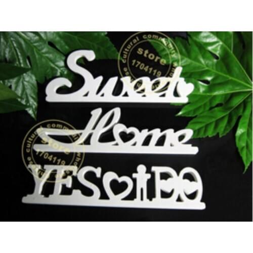 White Wood Alphabet letters Accessories Modern Household adornment Birthday gift Attached letter Wooden photo frame