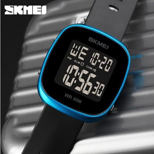 SKMEI Luxury Fashion Square LED Digital Watch Men Women Waterproof Sport Chrono Alarm Clock Man Military Casual Wristwatches