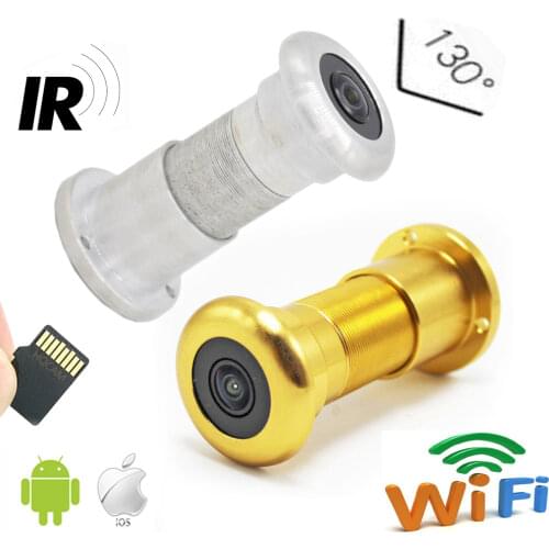 1080P Cloud Storage TF Card WIFI Audio Door Eye Hole Home Wide Angle Lens Network Mini Peephole Wifi Door IP Camera P2P V380 Pro