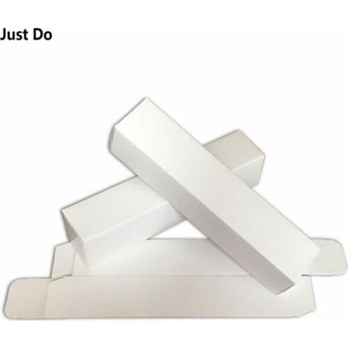12cm 20pcs Blank White Paper Box for Tubes Packaging Craft Gift empty Paper Boxes