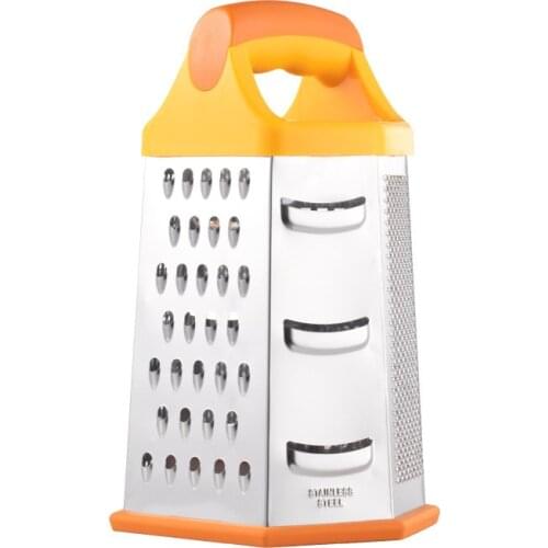 Kitchen slicer Hand grater for vegetables Kitchen gadgets Six sided planer Multi purpose vegetable chopper Cheese potato masher