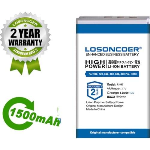 LOSONCOER Battery 1500mAh R-IG7 RIG7 Remote Control Battery For Logitech Harmony One, 900,720,850,880, 885, 890 Pro, H880