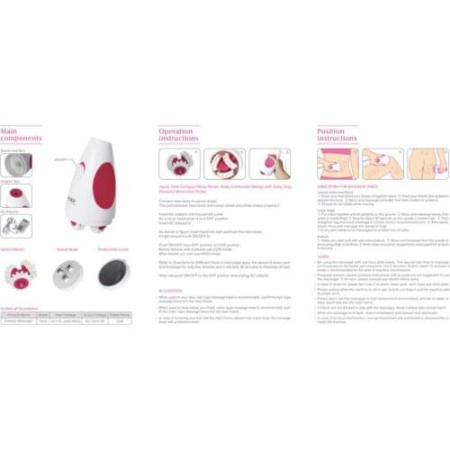 Mini Slim Massager 3D Roller Fat Burn Massage Machine for Face Arm